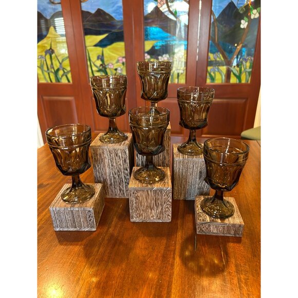 Mid Century Anchor Hocking Fairfield Glass Cordials. - Picture 4 of 10